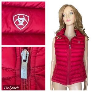 (NOT FOR SALE) Ariat Women's Vibrant Red Quilted Vest size M